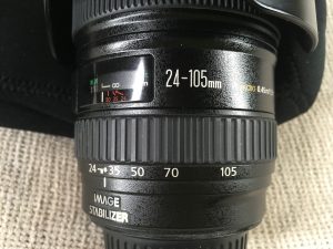 Canon 24-105mm zoom lens great for videography