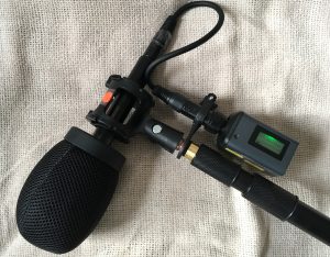 Sennheiser ME66 microphone with a wireless SKP G2 module for videography 